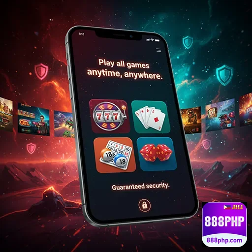 User enjoying the lightweight app PH on a mobile device - 888php